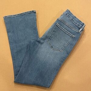 Frame Denim Le Crop Mini Boot With Side Slits Morongo Wash Size 27